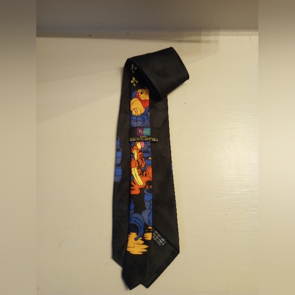 Pooh Brand Tigger bouncing Tigger and Pooh and the Honeybee men's tie - Picture 4 of 5